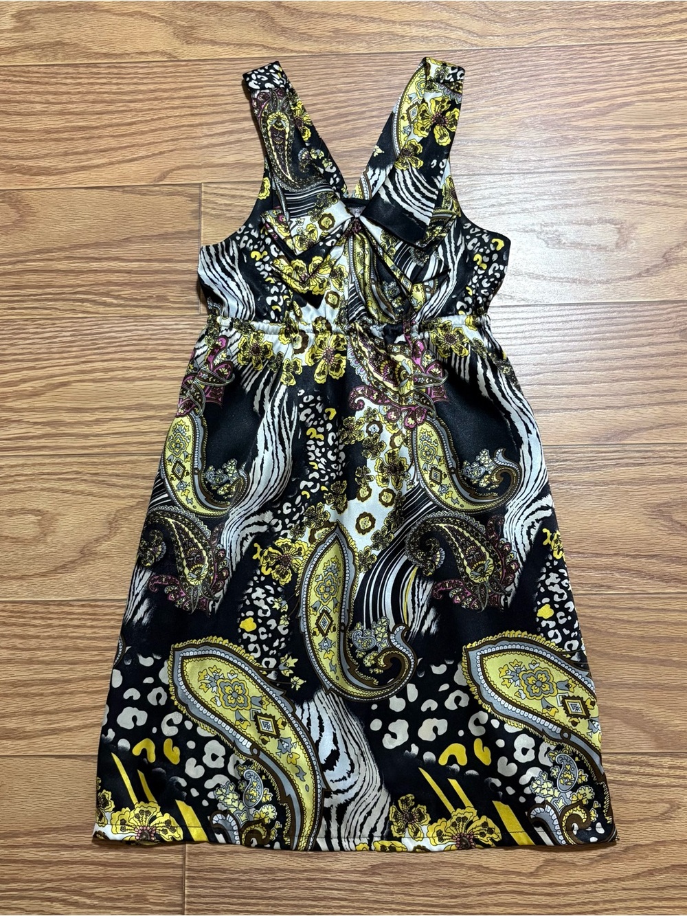 Y2K 2000s Floral Tropical Beach Mini Summer Dress Kitty Kat Women’s Small